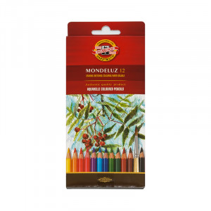3716012001KSRU Набор акварельных карандашей 12 цв. цветные в картонной коробке KOH-I-NOOR Hardtmuth