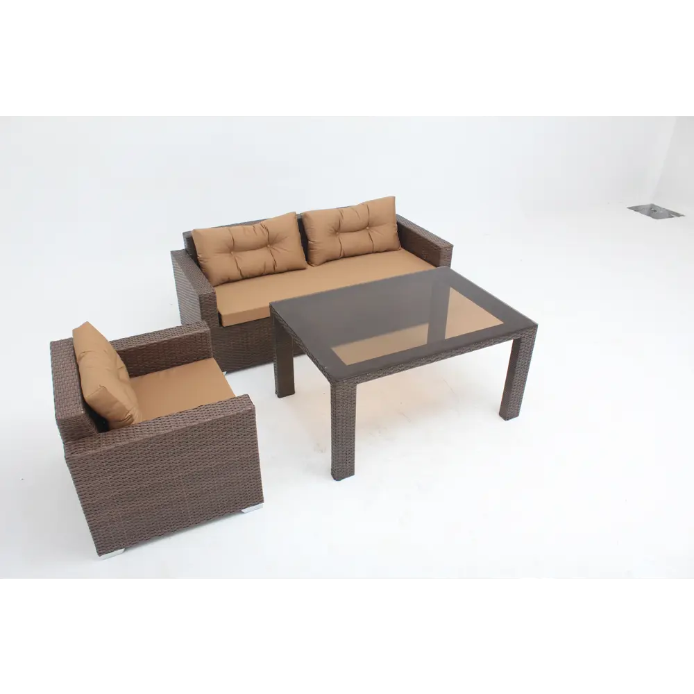 Диван садовый Lavantera 180 165x77x70 см искусственный ротанг цвет коричневый 85017153 STLM-2155359 Santreyd  - Вид №4