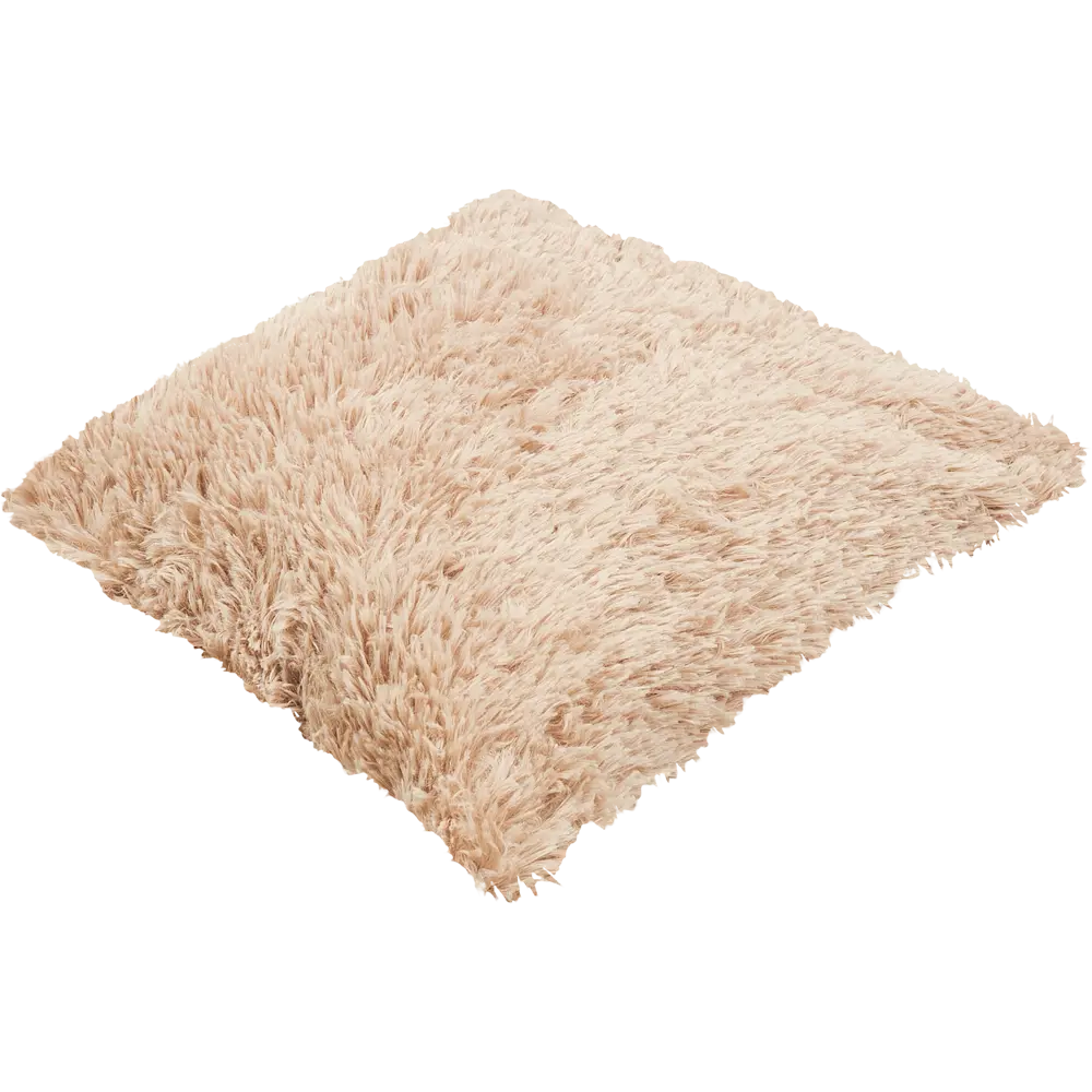 Подушка Искусственный мех 40x40 см цвет серо-коричневый 82745296 STLM-2037402 Eclair  - Вид №1
