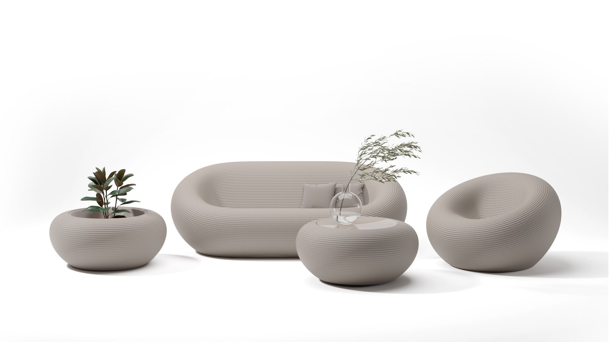 Круглый стол из полиэтилена Qeeboo нами ARCH-00063093 - Вид №8