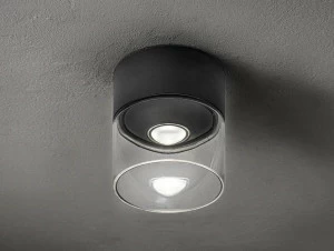 AiLati Светодиодный потолочный светильник для наружного освещения из алюминия и стекла Lens Ld0750