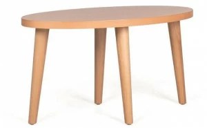 Fenabel Овальный деревянный журнальный столик Gomo