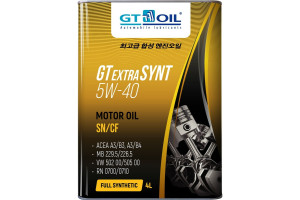 15984327 Масло Extra Synt, SAE 5W-40, API SN/CF, 4 л 8809059407417 GT OIL
