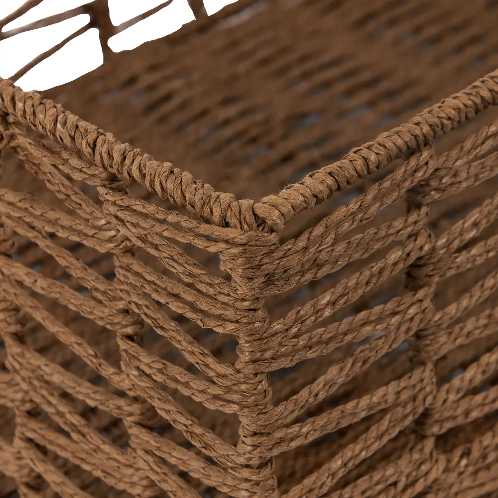 Корзина мягкая «Ажурная», 390x290x150 мм, 16 л, бамбук, цвет коричневый 82280874 STLM-2003436 Santreyd  - Вид №3