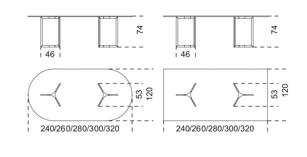 Овальный стол для гостиной из нержавеющей стали и стекла Gallotti&Radice Радж ARCH-00127427 - Вид №1