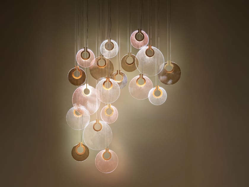 Стеклянный светодиодный подвесной светильник Euroluce Lampadari Коралл ARCH-00021969