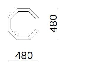 Шестигранное настенное зеркало Bizzotto Italia Atmosphera ARCH-00132520 - Вид №4