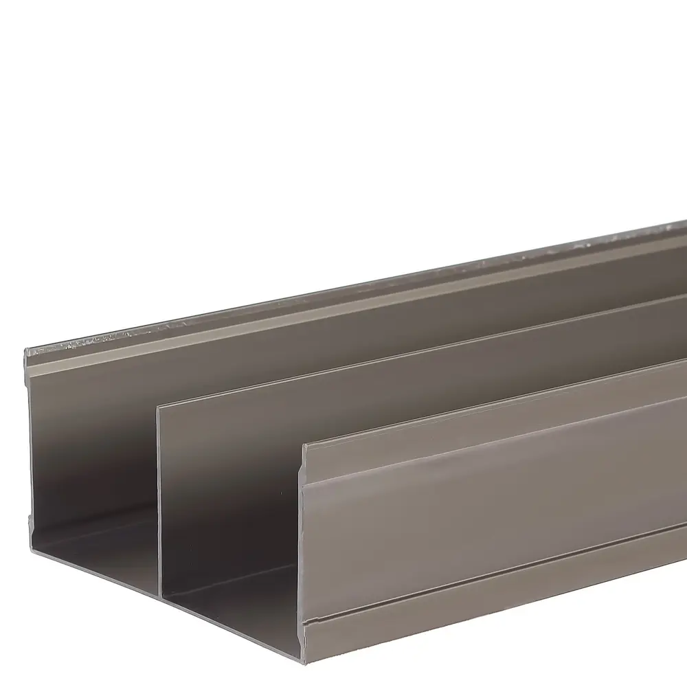 Комплект направляющих для дверей Spaceo 1383 мм алюминий цвет шампань STLM-2003822