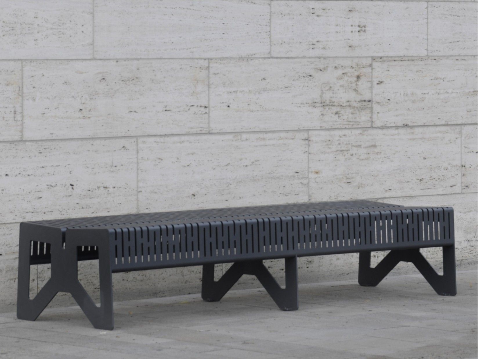 Скамья из нержавеющей стали со спинкой BENKERT BANKE Chalidor ARCH-00135961 - Вид №1