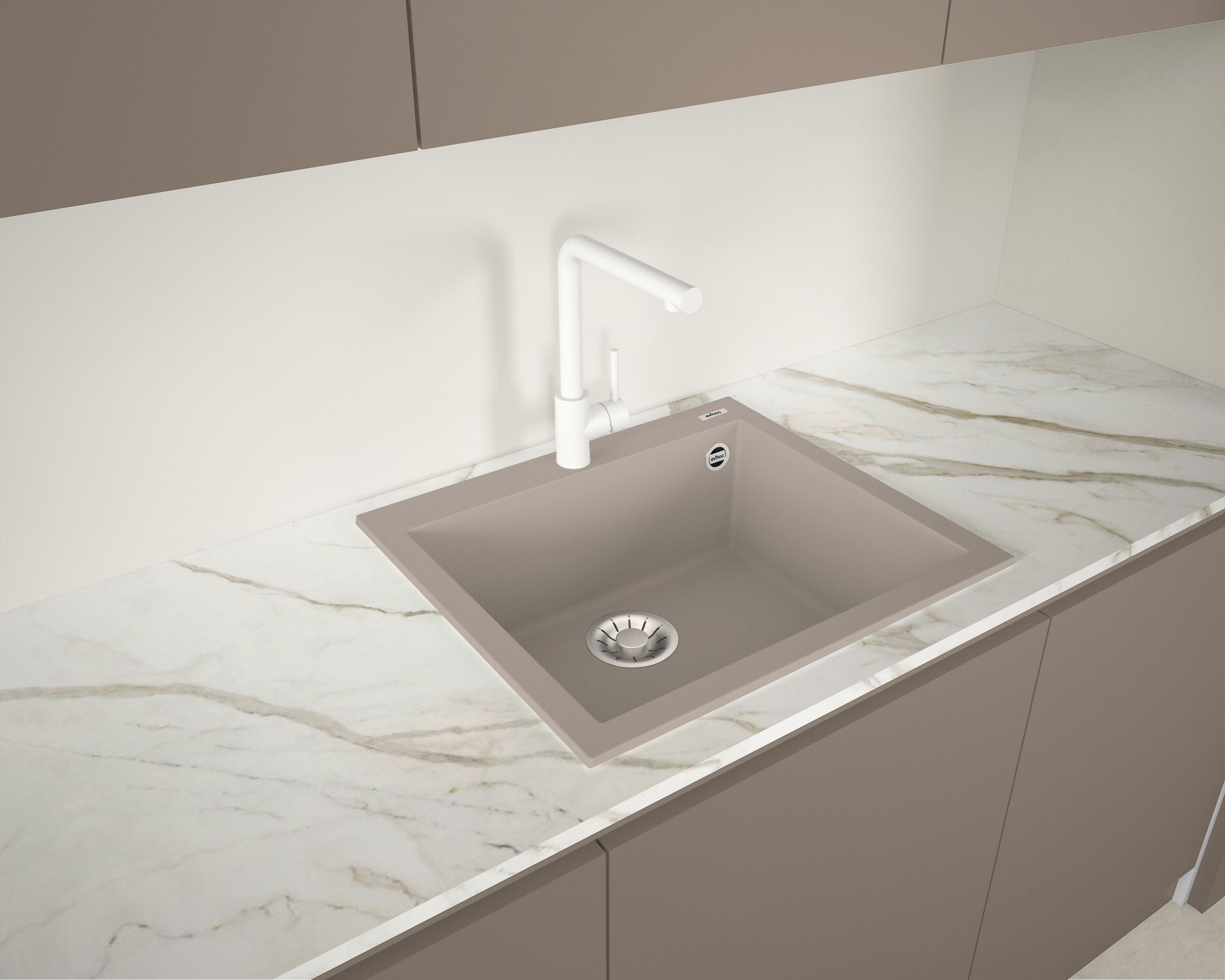 Встроенная раковина с одной чашей из Куарзита Evhoc Unicum ARCH-00102893 - Вид №2