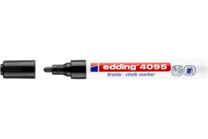 16267298 Меловой маркер круглый наконечник, стираемый 2-3 мм Черный, E-4095/1 EDDING
