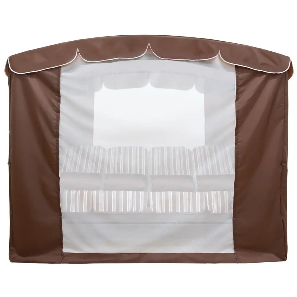 Качели садовые Брауни 4-х местные (до 380 кг) шоколад Zalger Garden STLM-2077451 - Вид №2