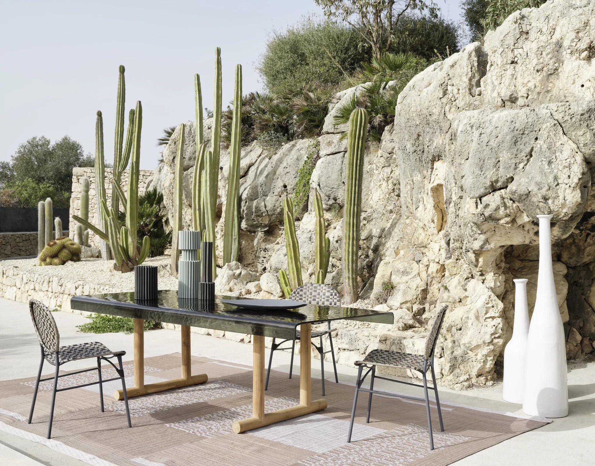 Стеклянный прямоугольный садовый стол Gervasoni Gervasoni Outdoor ARCH-00113714 - Вид №2