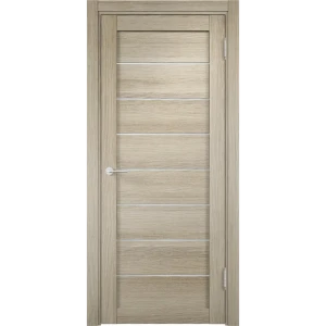 Дверь межкомнатная остеклённая с замком и петлями в комплекте Мюнхен 04 60x200 см финиш-бумага ламинация цвет дуб дымчатый