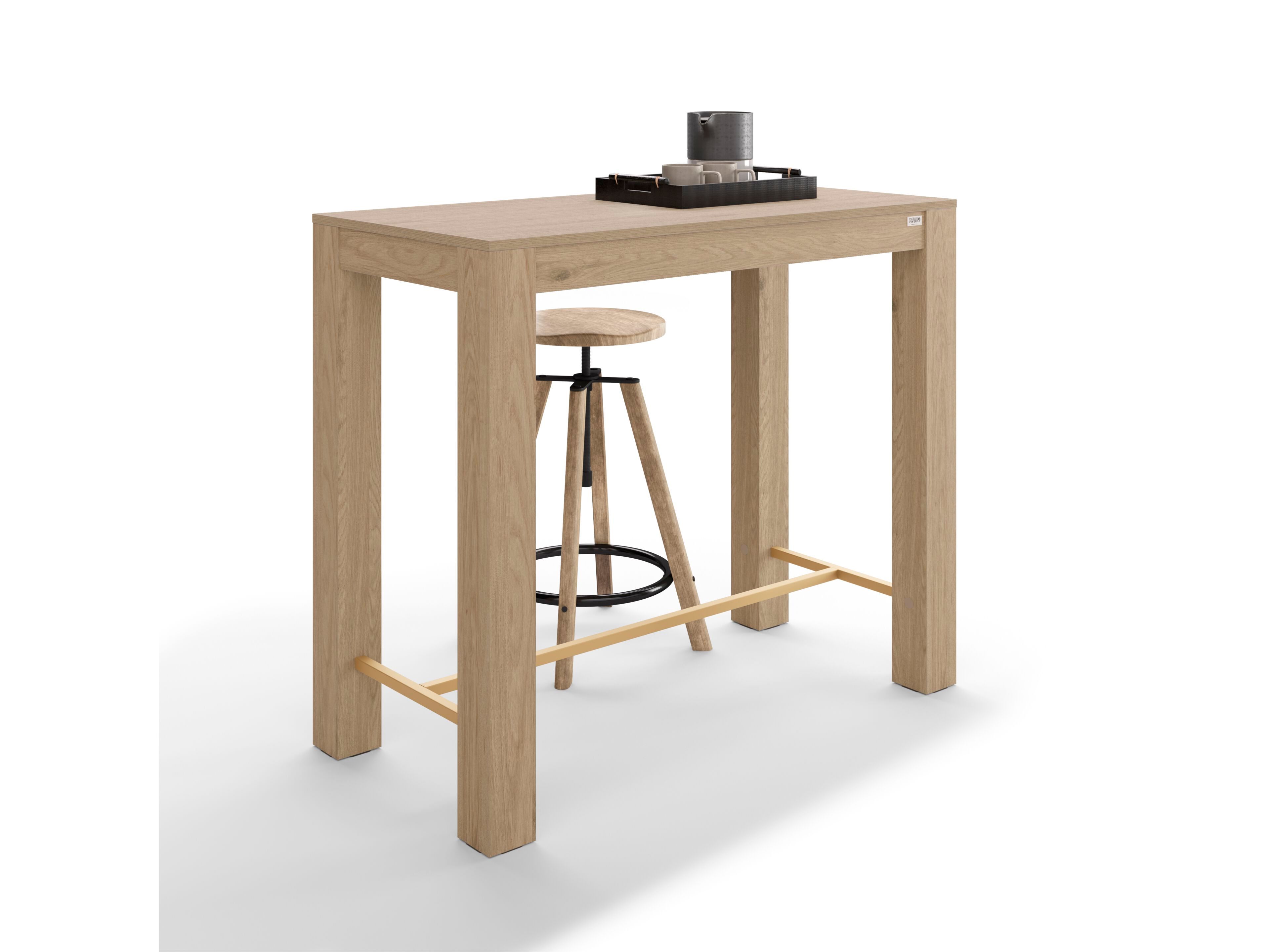 Высокий прямоугольный дубовый стол Mobili Fiver Rachele ARCH-00000513