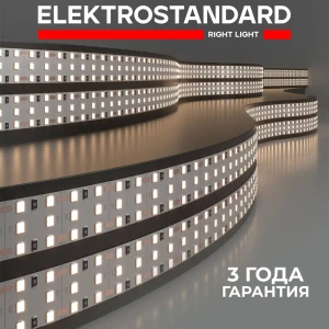 Светодиодная лента ELEKTROSTANDARD a062578 2835 24V 360Led 26W IP20 SMD 2835 360 диод/26 Вт/м 24 В IP20 5 м теплый белый свет