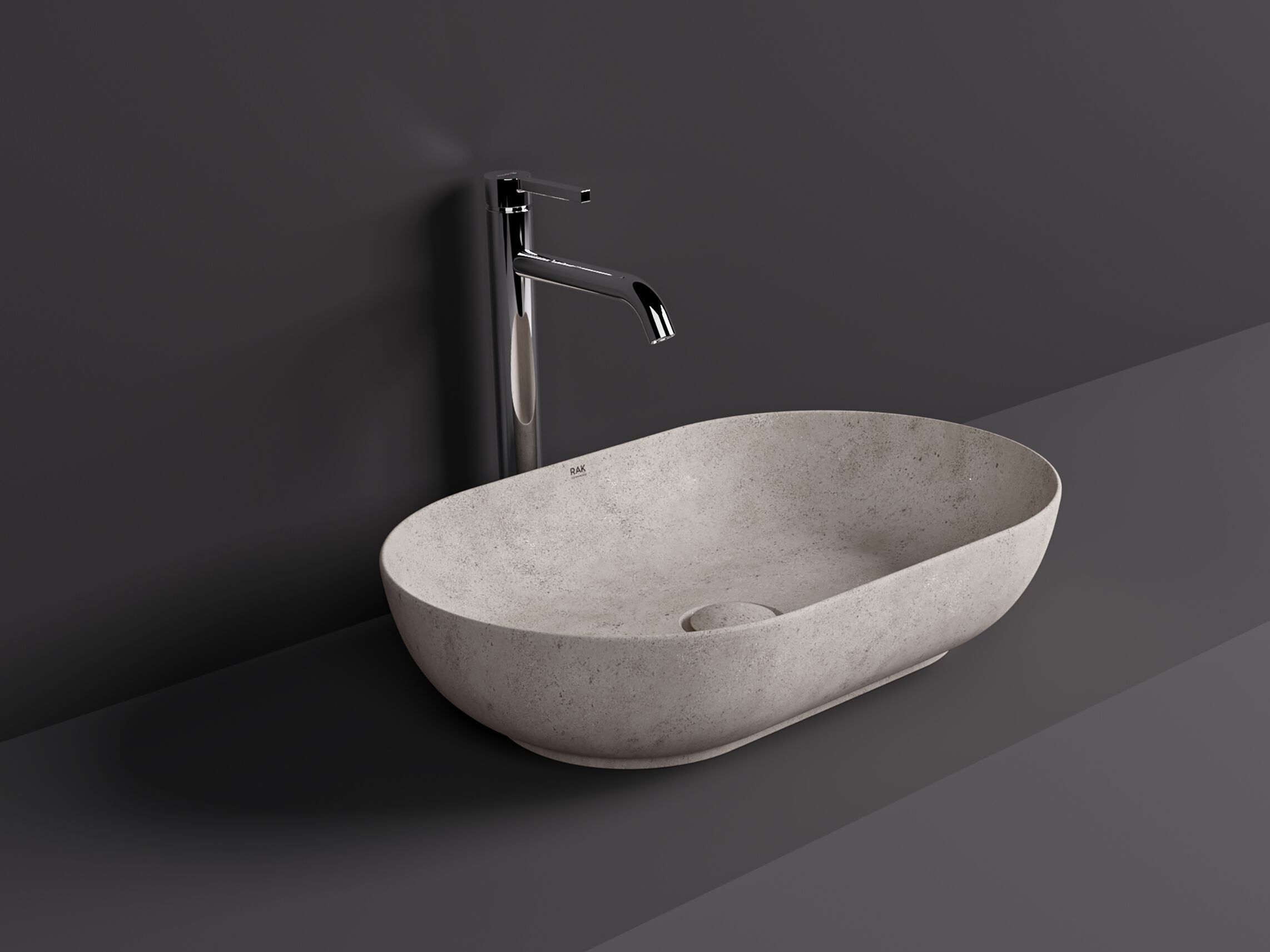 Керамическая овальная столешница RAK Ceramics RAK-Skin ARCH-00005205