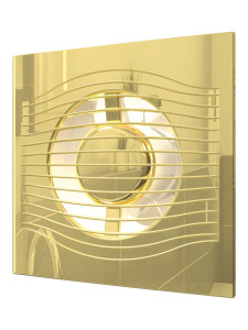 90807468 Вентилятор вытяжной Slim 4C Gold D100 мм 25 дБ 90 м³/ч обратный клапан цвет золотой STLM-0391608 DICITI