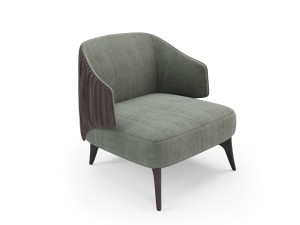 Тканевое кресло с подлокотниками