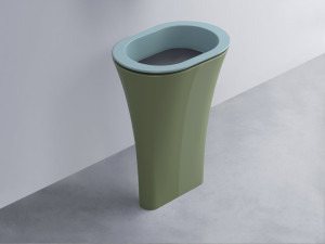 AMLA65-PL+AMPILO-BA+AMCOLO-AG Раковина Amedeo Ovale отдельностоящая cielo Enjoy + Amedeo