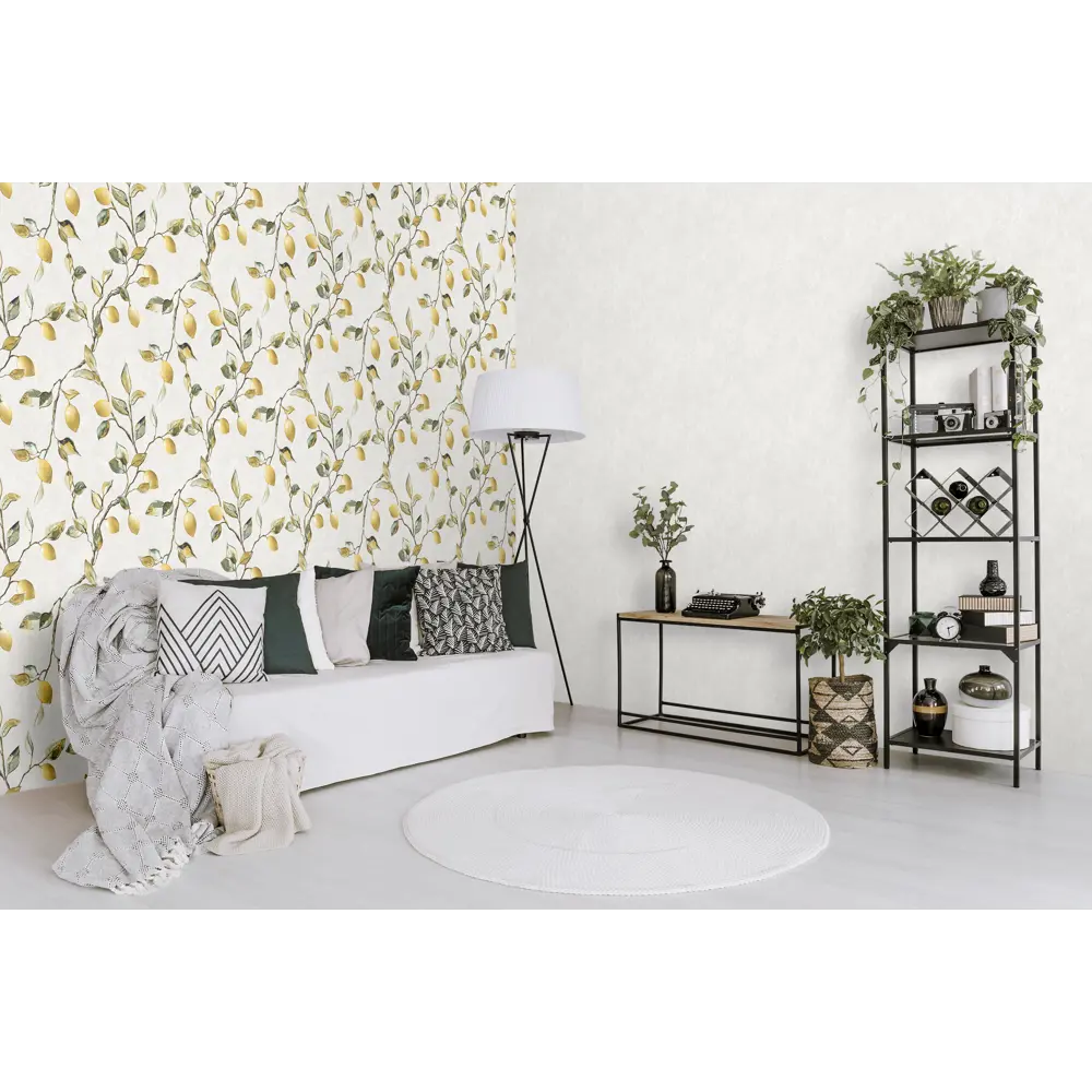 Обои флизелиновые Victoria Stenova Лимон белые 1.06 м VS587361 STLM-2166675 - Вид №1