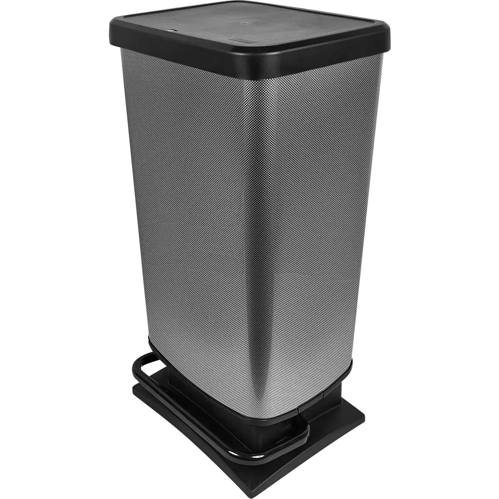 Бак для мусора Delinia с педалью 40 л полипропилен цвет серый STLM-2186545