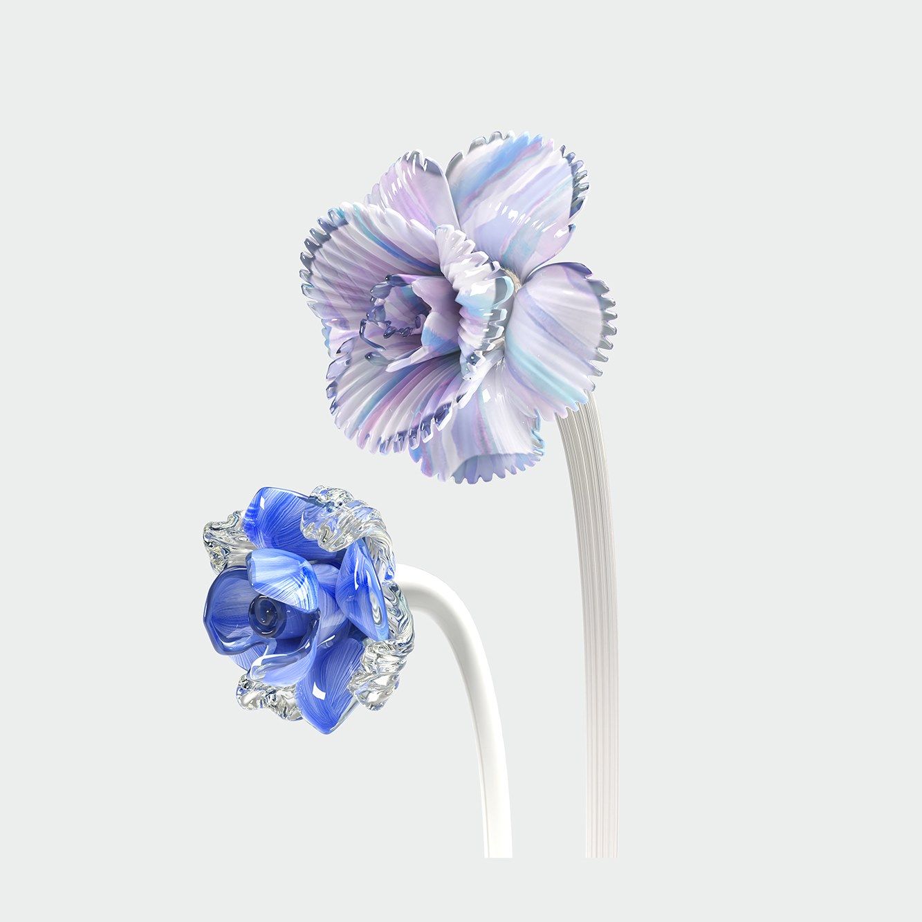 Светодиодный торшер из металла и муранского стекла Patrizia Volpato знаковая ARCH-00021851