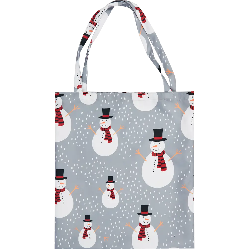 Сумка шоппер Снеговики 40x45 см SEASONS STLM-2162035 - Вид №1