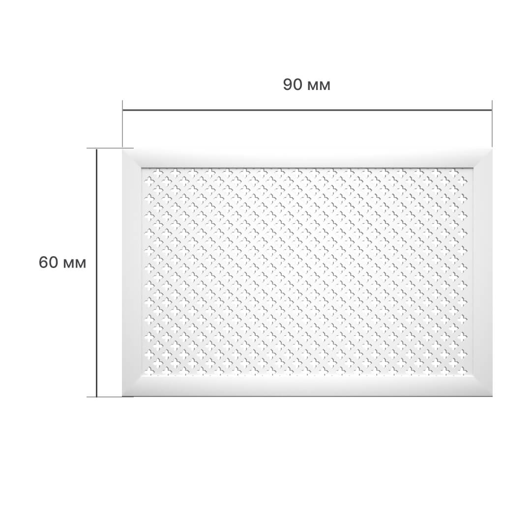 Экран для радиатора 90х60 см Готико белый STELLA Standart STSR-1107 - Вид №2