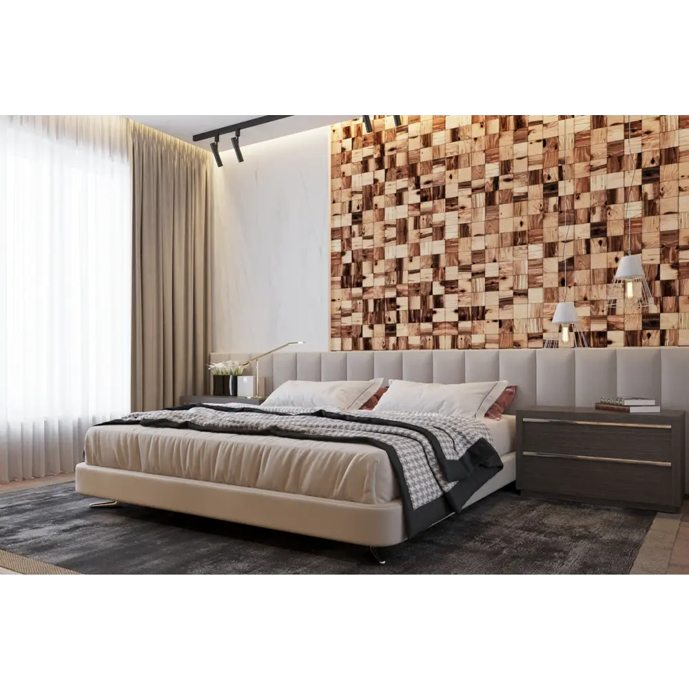 Деревянная мозаика Росби 100x100 мм 300x300 мм 22 шт Santreyd STLM-2205473 - Вид №2