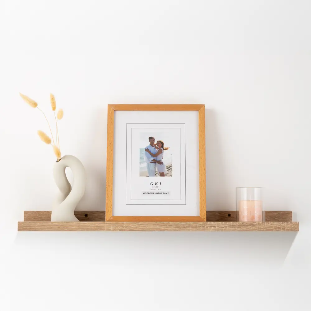 Настенная полка KONSENSA 60x10см со скрытым креплением МДФ цвет дуб STLM-2136030 - Вид №7