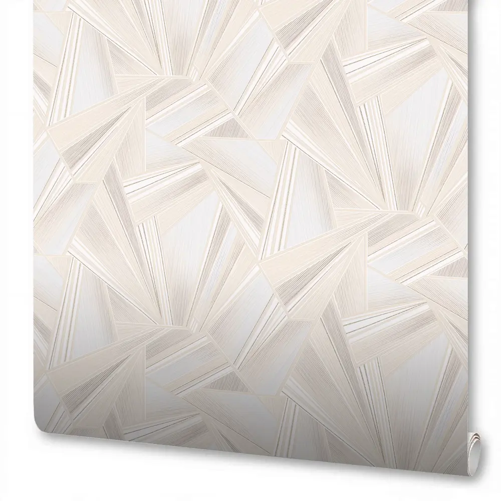 Флизелиновые обои Wallsecret Crystal бежевые для элегантного интерьера 89024728 STLM-0822679