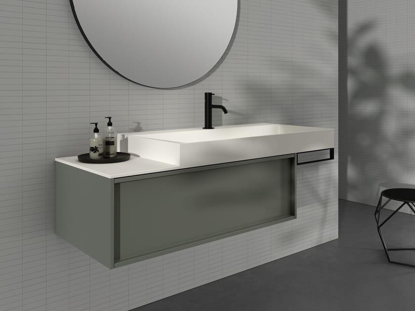 Одноместный туалетный столик с зеркалом STOCCO Loop 51 ARCH-00109580