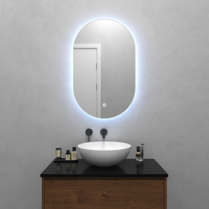 91123031 Зеркало для ванной GGL-01-S-6000-2 с подсветкой 50х80см NOLVIS STLM-0493412 GENGLASS