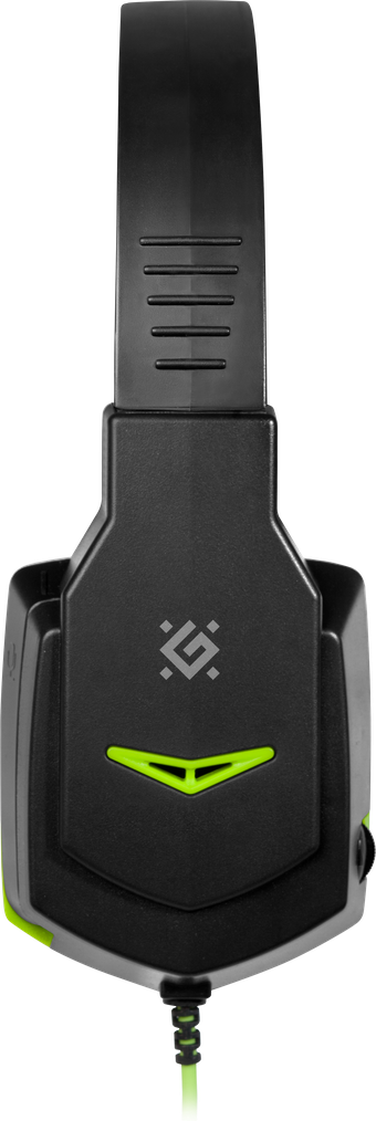 64032 игровая гарнитура warhead g-320 черный+зеленый, кабель 1.8 м Defender Santreyd  - Вид №3