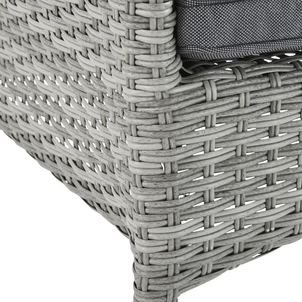 Кресло садовое NATERIAL Davos с подушкой, серый ротанг 82509566 STLM-0028916 - Вид №4