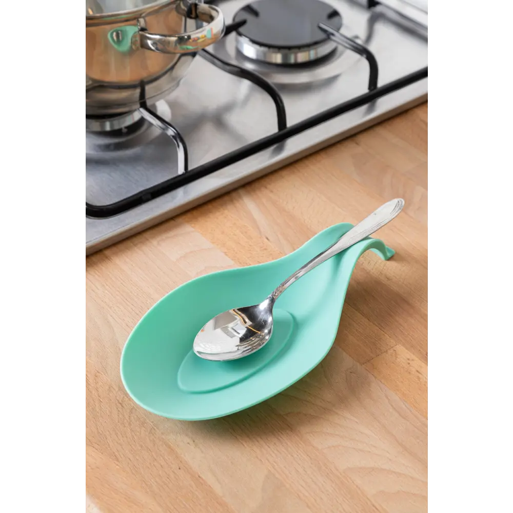 Подставка под ложку силиконовая 23x12 см цвет мята Santreyd STLM-2077886 - Вид №4