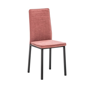 90670652 Кухонный стул 94х50х41 см велюр цвет розовый/черный Бри STLM-0331559 LESET