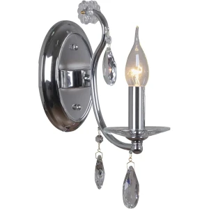 91807916 Настенный светильник Illumico Il2326-1wor-39 cr цвет серый/серебристый STLM-1493846