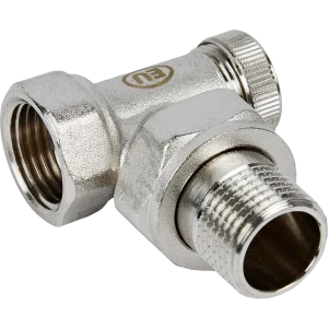 Запорный клапан для радиатора угловой Euros 1/2" латунь