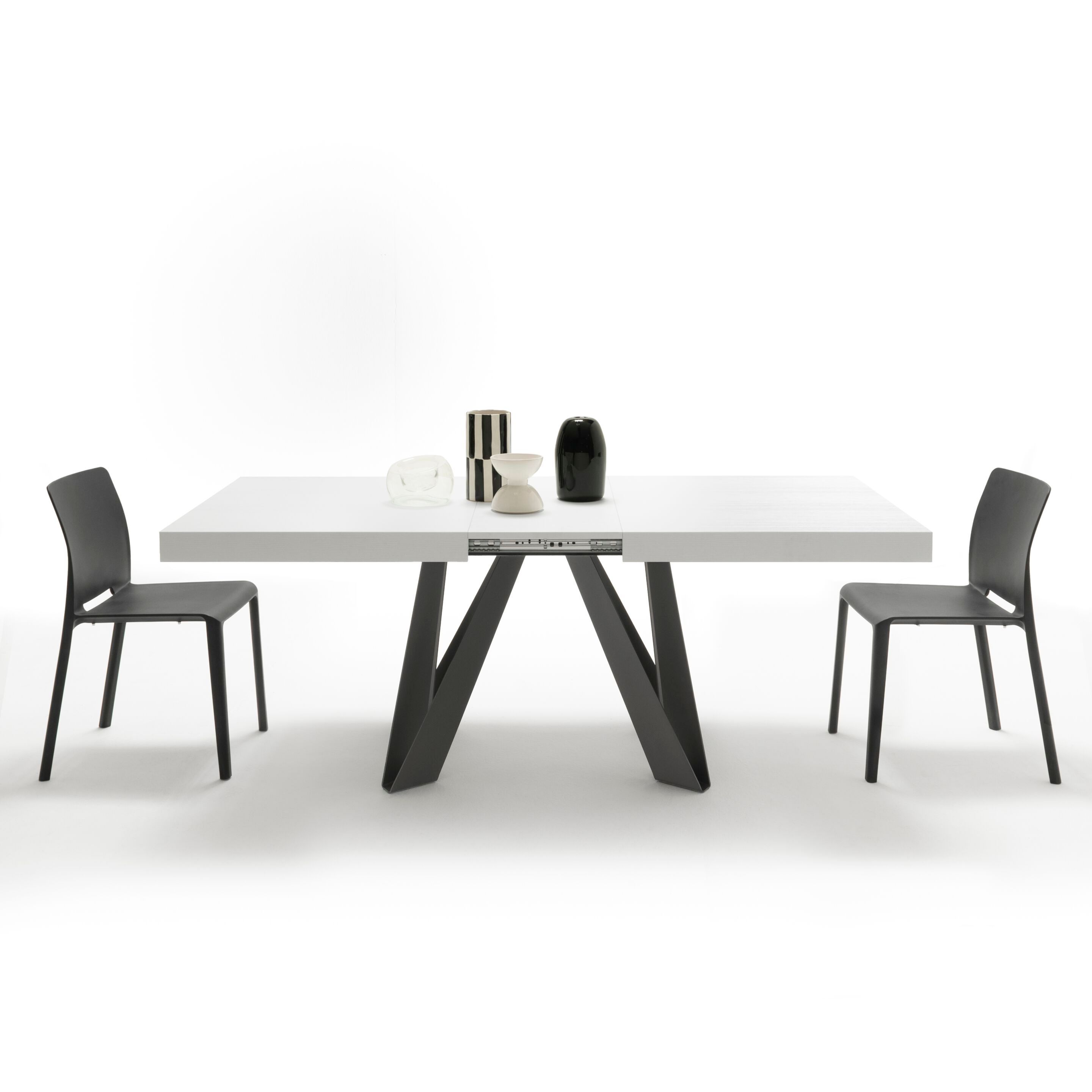 Выдвижной прямоугольный стол из железа с меламиновой столешницей Mobili Fiver ROMINA ARCH-00069646 - Вид №72