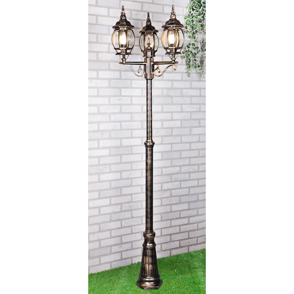 Столб уличный Elektrostandard «Classik» NLG99HL005, 3хЕ27х100 Вт, IP33, цвет бронза 82000786 STLM-2194583 Santreyd  - Вид №1