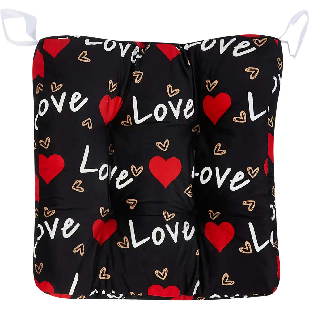 Подушка на стул Sweet 40х40 см цвет черно-белый SEASONS STLM-2147097