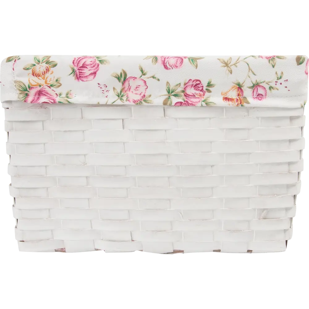 Корзина плетёная Стружки 37x26x17 см 16 л дерево цвет белый STORIDEA STLM-2142316 - Вид №3