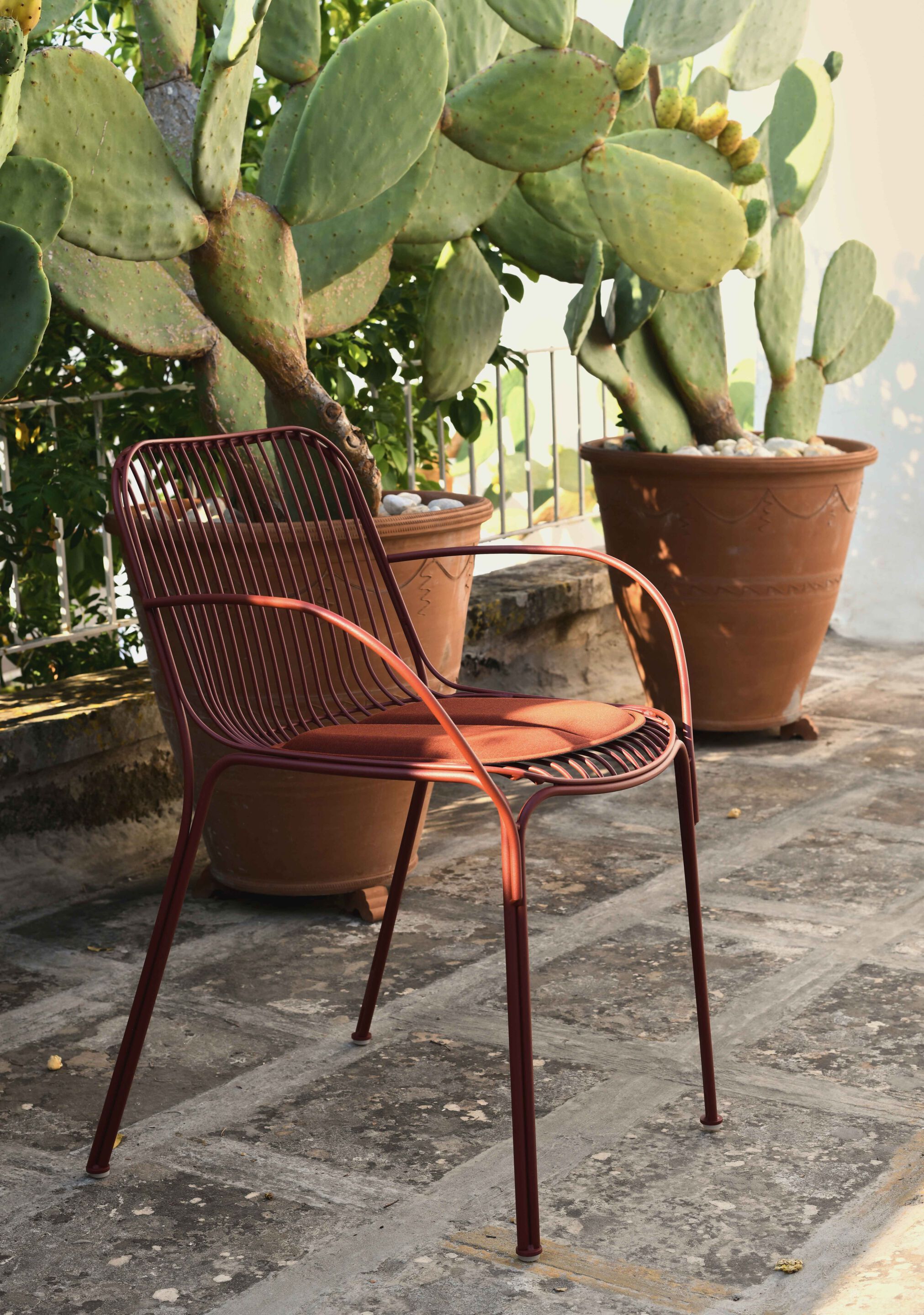 Стул для сада из оцинкованной стали с подлокотниками Kartell Hiray ARCH-00064814 - Вид №2