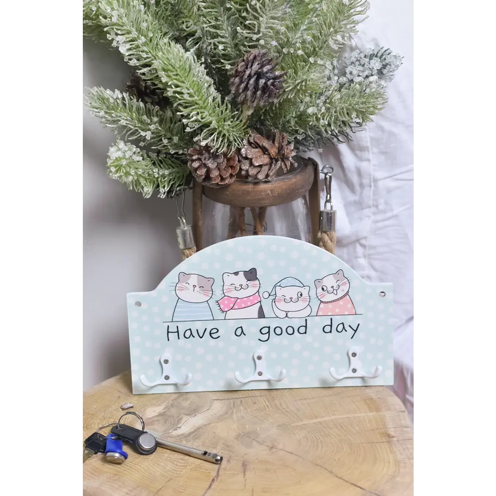 Ключница К1 Котики, дерево Santreyd STLM-2105936 - Вид №6