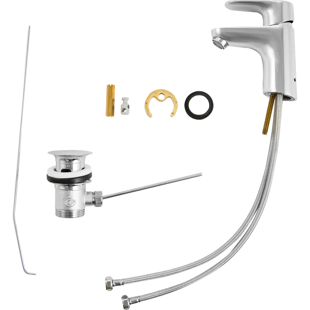 Смеситель для раковины Hansgrohe Ecos однорычажный цвет хром STLM-2108903 - Вид №2