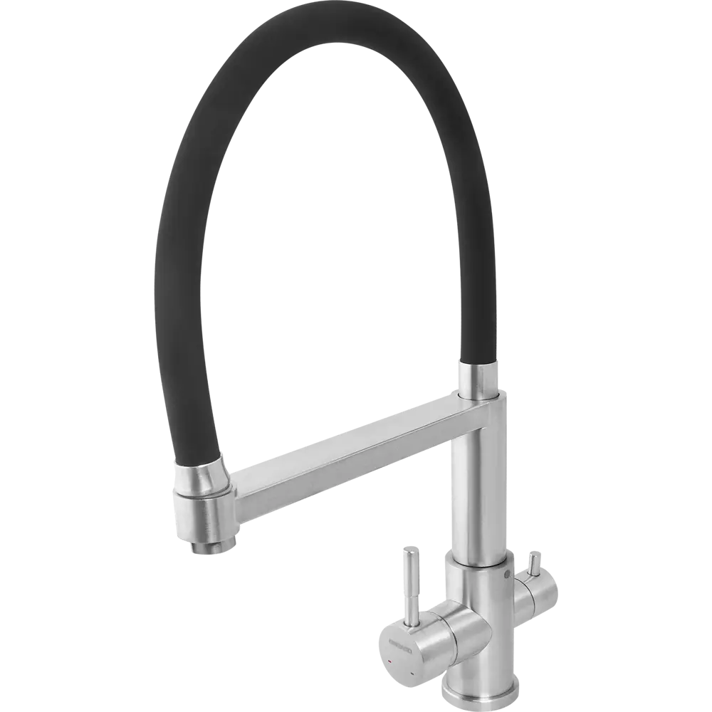 Кухонный смеситель Osgard с аэратором и гибким изливом, черный 86757465 Gron STLM-0071294 - Вид №2
