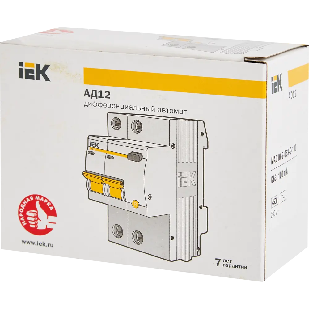 Дифференциальный автомат IEK 63А с защитой от утечек тока 87762188 STLM-1116137 - Вид №5