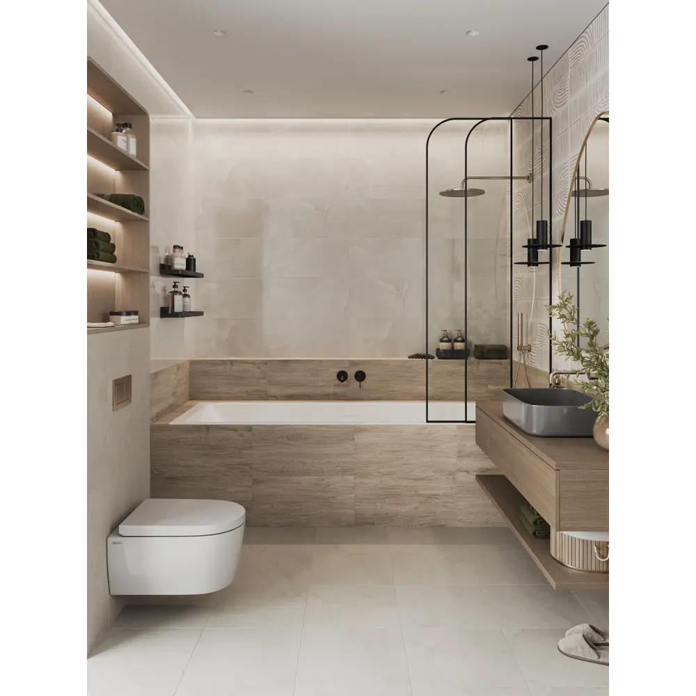Настенная плитка Dubai 01 30x60 см 1.44 м² матовая цвет бежевый Santreyd STLM-2153660 - Вид №5
